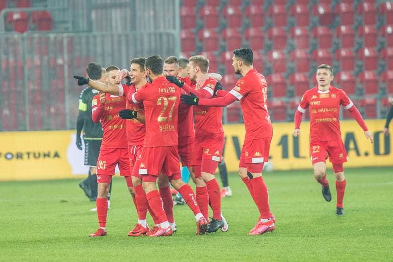 Football. Fortuna I Liga. GKS Tychy - Widzew Lodz. 03.12.2020