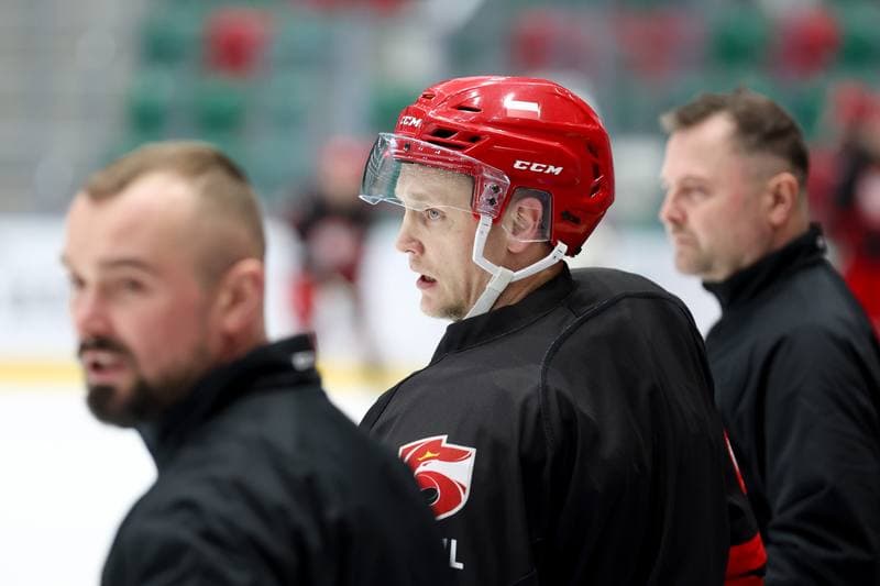Ice Hockey. Poland national team. Training. 03.02.2024