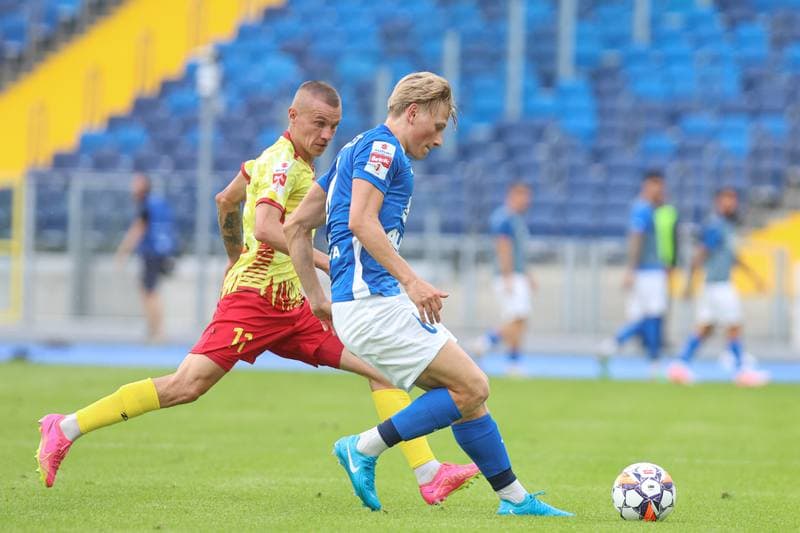Football. Betclic I liga. Ruch Chorzow - Znicz Pruszkow. 28.07.2024