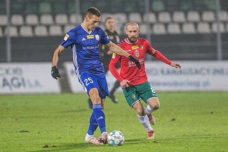 Football. Fortuna I Liga. Zaglebie Sosnowiec - Miedz Legnica. 12.12.2020