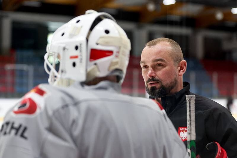 Ice Hockey. Poland national team. Training. 16.04.2024
