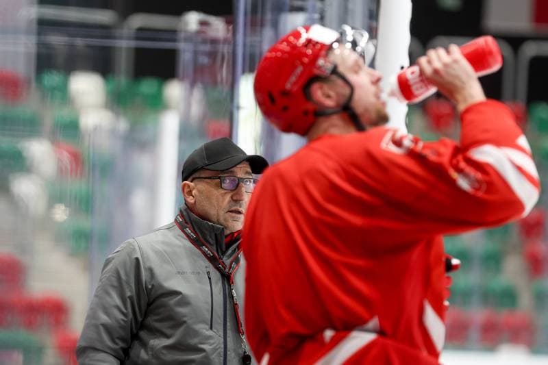 Ice Hockey. Poland national team. Training. 30.04.2024