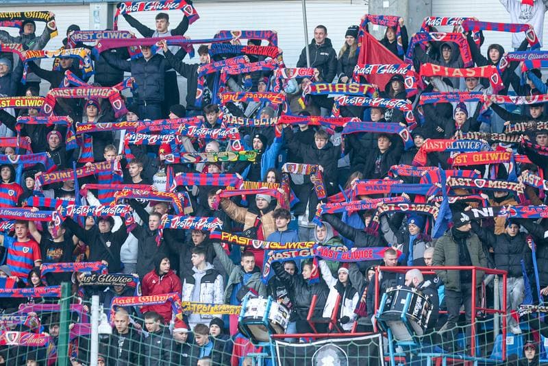 Football. PKO BP Ekstraklasa. Piast Gliwice - Cracovia Krakow. 08.12.2024