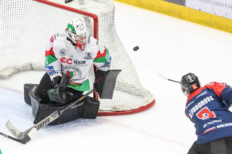 Ice Hockey. Tauron Hokej Liga. EC Bedzin Zaglebie Sosnowiec - KH Energa Torun. 19.01.2025