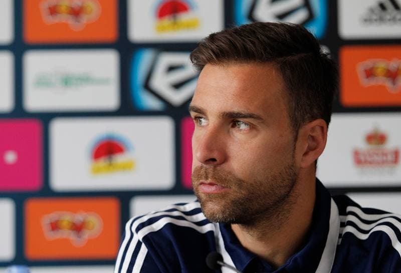 Football. Piast Gliwice. Press Conference. 25.09.2014