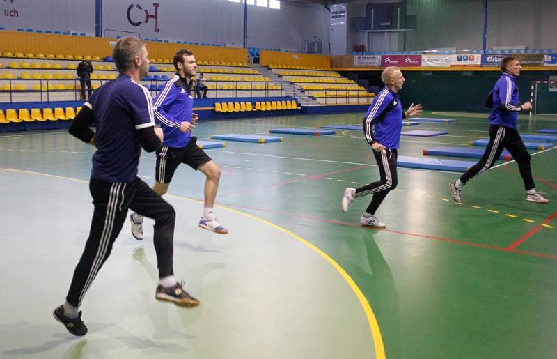 Football. Ruch Chorzow. Training. 05.01.2015