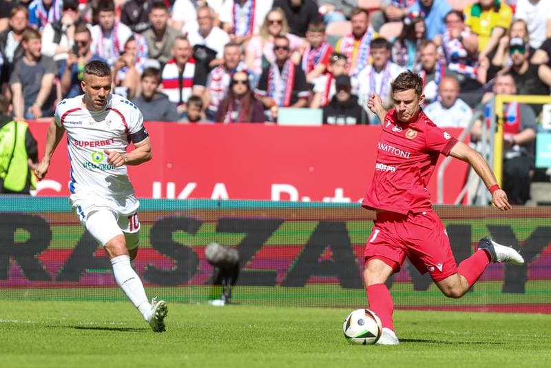 Football. PKO BP Ekstraklasa. Gornik Zabrze - Widzew Lodz. 27.04.2025
