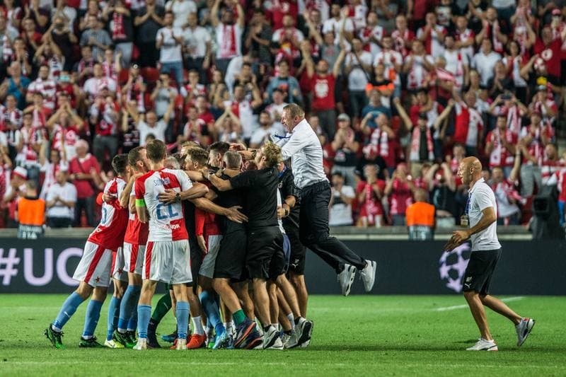 Football. UEFA Champions League. Slavia Prague - CFR Cluj. 28.08.2019