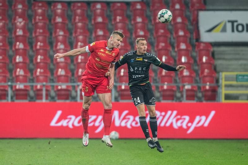 Football. Fortuna I Liga. GKS Tychy - Widzew Lodz. 03.12.2020