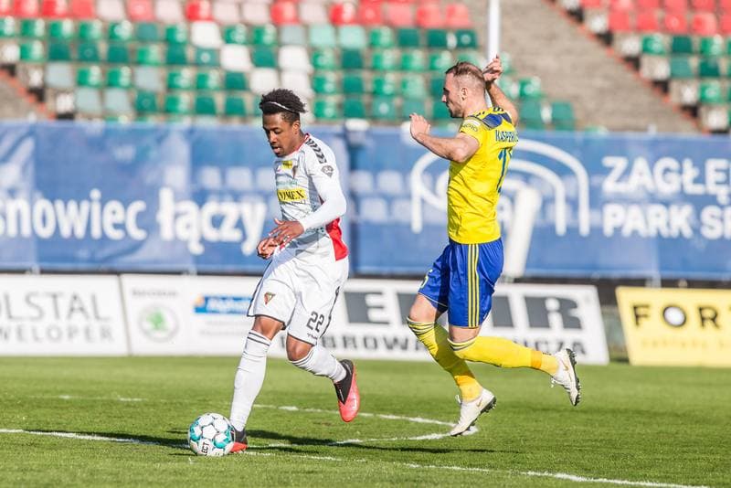 Football. Fortuna I Liga. Zaglebie Sosnowiec - Arka Gdynia. 28.04.2021