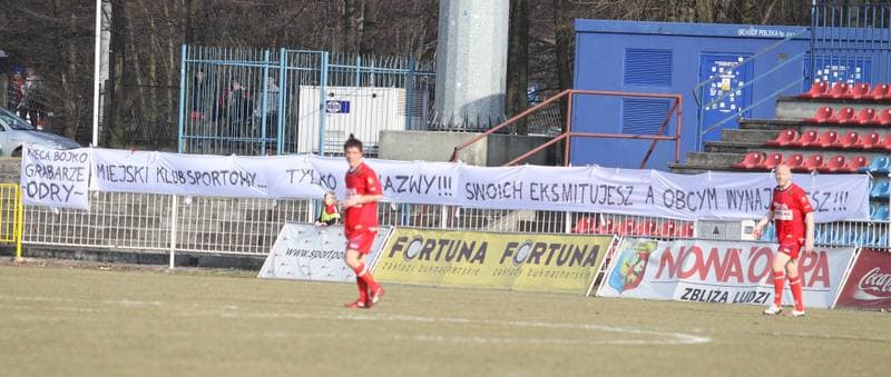 Football. I liga. Odra Wodzislaw Slaski - Warta Poznan. 12.03.2011