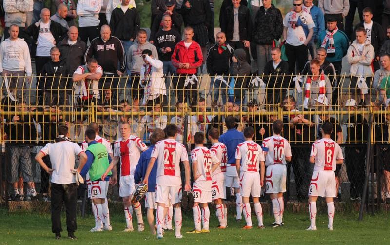 Football. Bytom I liga. Ruch Radzionkow - LKS Lodz. 29.04.2011