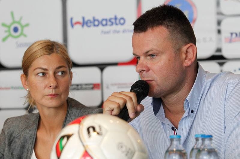 Football. Zaglebie Sosnowiec. Press Conference. 31.07.2014