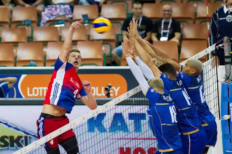 Volleyball. EuroVolley 2017. France - Czech Republic. 30.08.2017