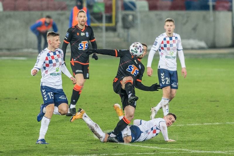Football. PKO BP Ekstraklasa. Gornik Zabrze - Lech Poznan. 30.01.2021