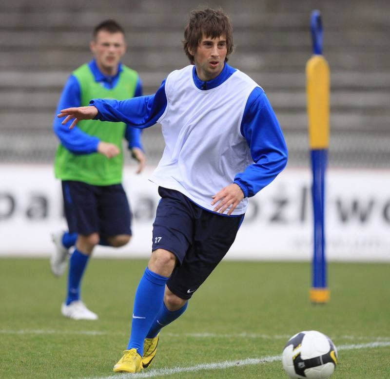 Football. Gornik Zabrze. Training. 11.01.2011