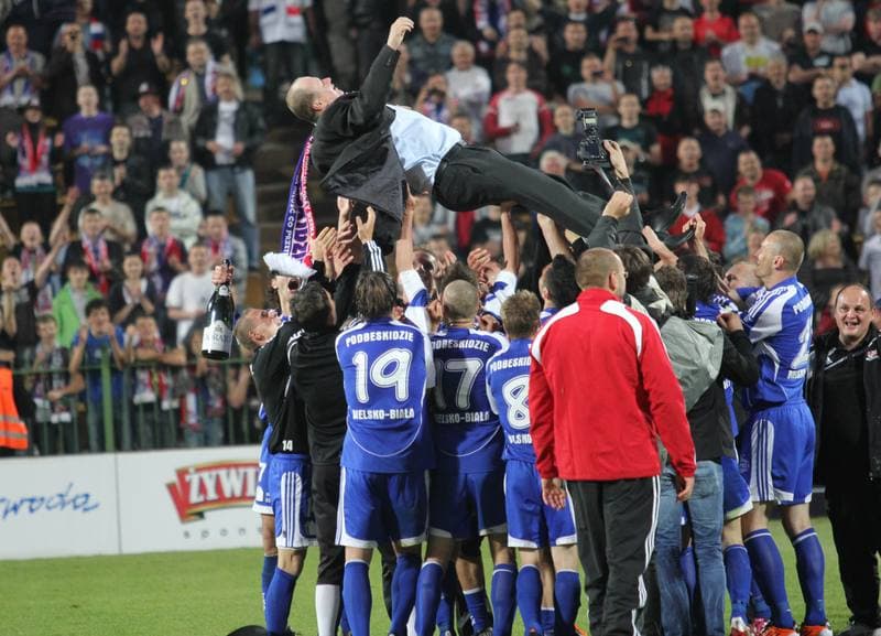 Football. I liga. Podbeskidzie Bielsko-Biala - Sandecja Nowy Sacz. 25.05.2011