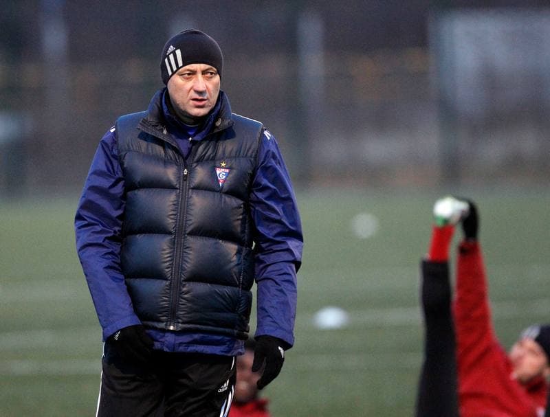 Football. Gornik Zabrze. Training. 08.01.2014