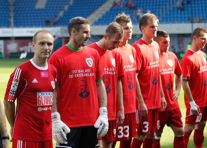 Football. Benefis Jaroslawa Kaszowskiego. Piast Gliwice - Ruch Chorzow. 12.10.2014