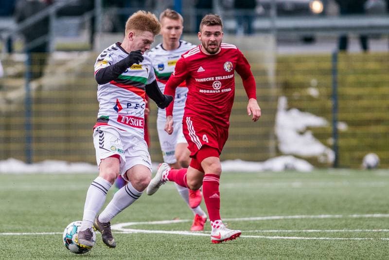 Football. Sparing. GKS Tychy - Fotbal Trinec. 23.01.2021