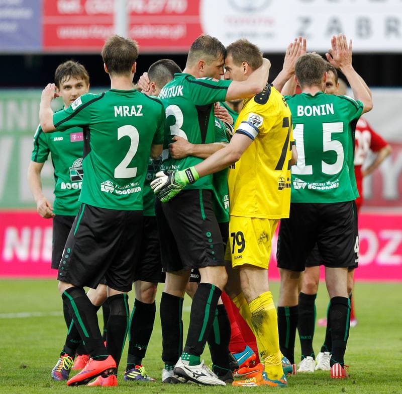 Football. T-Mobile Ekstraklasa. Piast Gliwice - Gornik Leczna. 07.11.2014