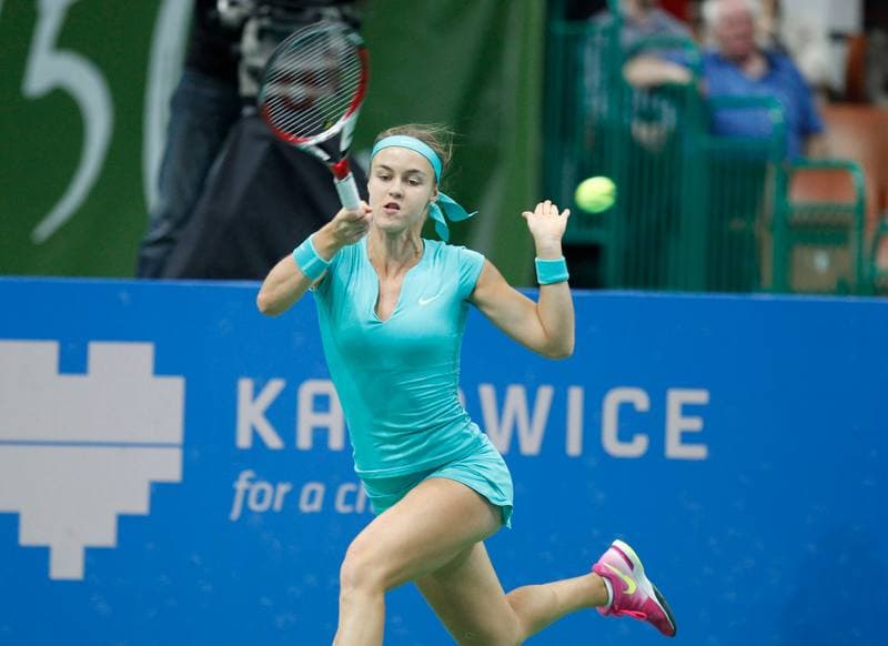 Tennis. Katowice Open. Agnieszka Radwanska - Yanina Wickmayer. 07.04.2015