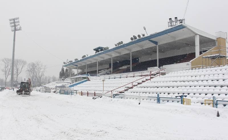Football. Gornik Zabrze. Training. 15.02.2012