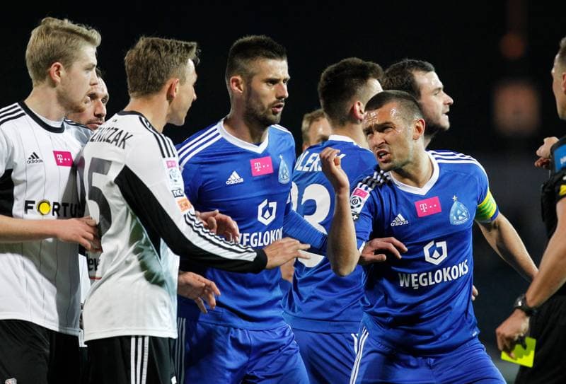 Football. T-Mobile Ekstraklasa. Ruch Chorzow - Legia Warsaw. 24.04.2015