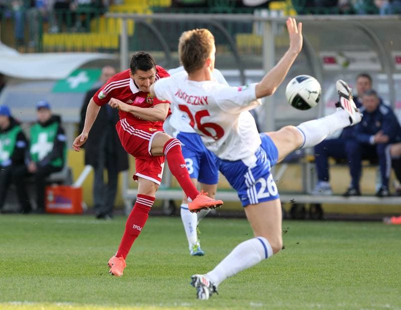 Football. T-Mobile Ekstraklasa. Podbeskidzie Bielsko-Biala - Wisla Krakow. 21.04.2012
