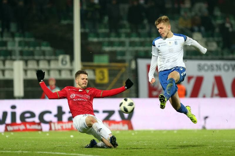 Football. Lotto Ekstraklasa. Zaglebie Sosnowiec - Lech Poznan. 16.12.2018
