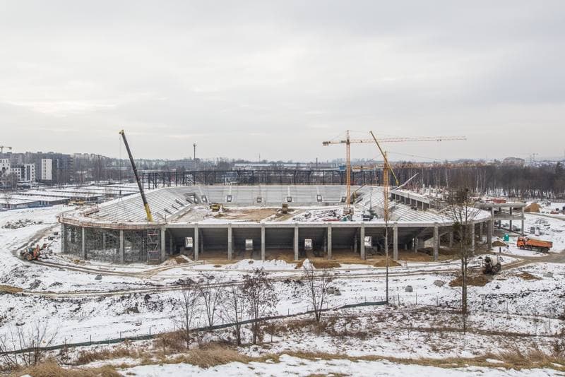 Football. Zaglebie Sosnowiec. Press Conference. 02.02.2021