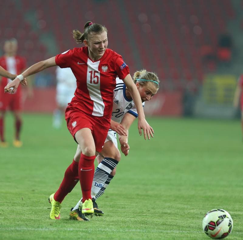 Football. Women's European Championship Qualifiers. Poland - Denmark. 07.04.2016