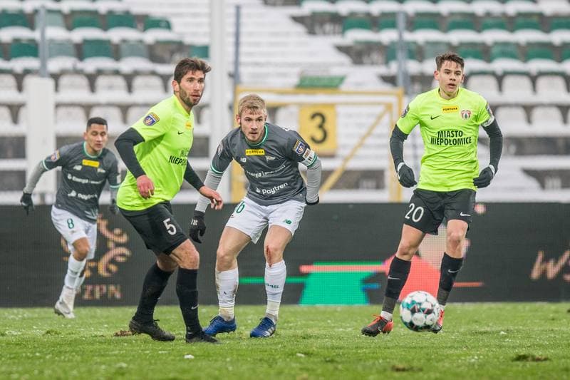 Football. Fortuna Puchar Polski. Puszcza Niepolomice - Lechia Gdansk. 09.02.2021