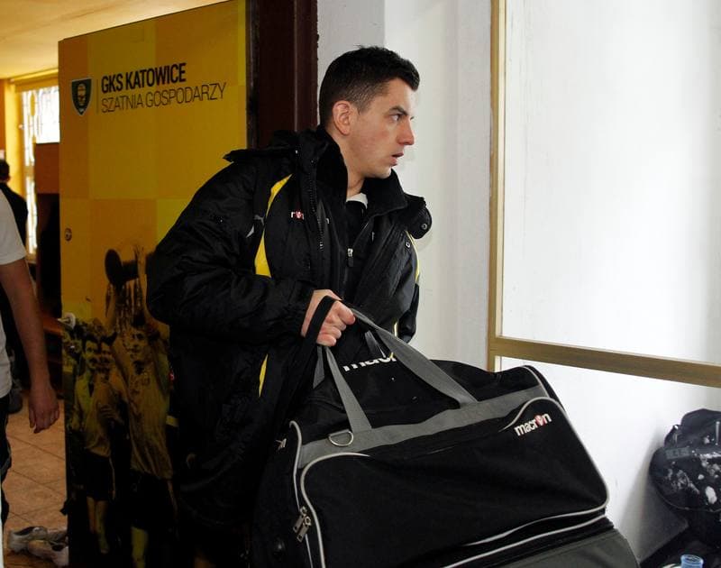 Football. GKS Katowice. Training. 09.02.2015