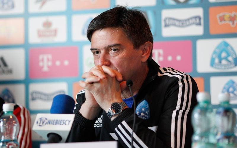 Football. Ruch Chorzow. Press Conference. 12.02.2015