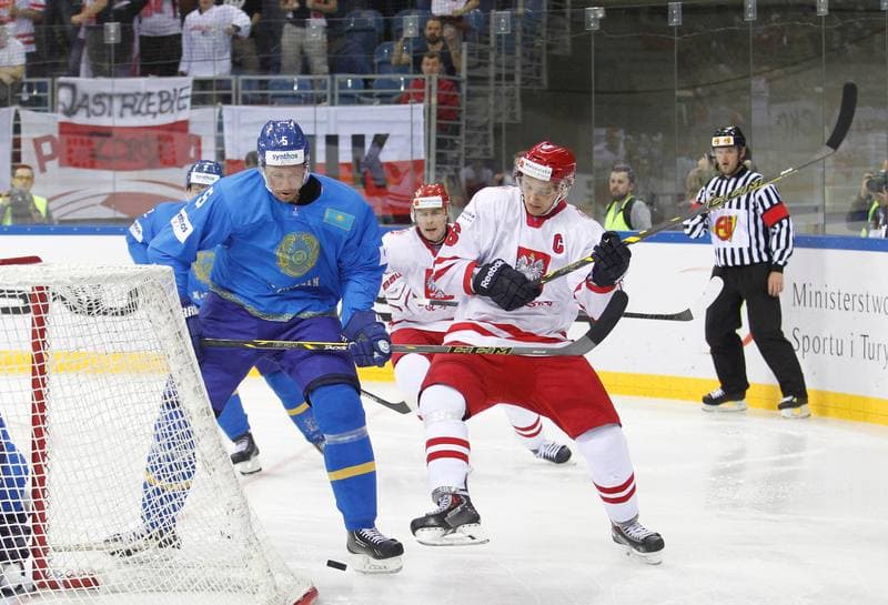 Ice Hockey. IIHF World Championship Division 1A. Poland - Kazakhstan. 23.04.2015