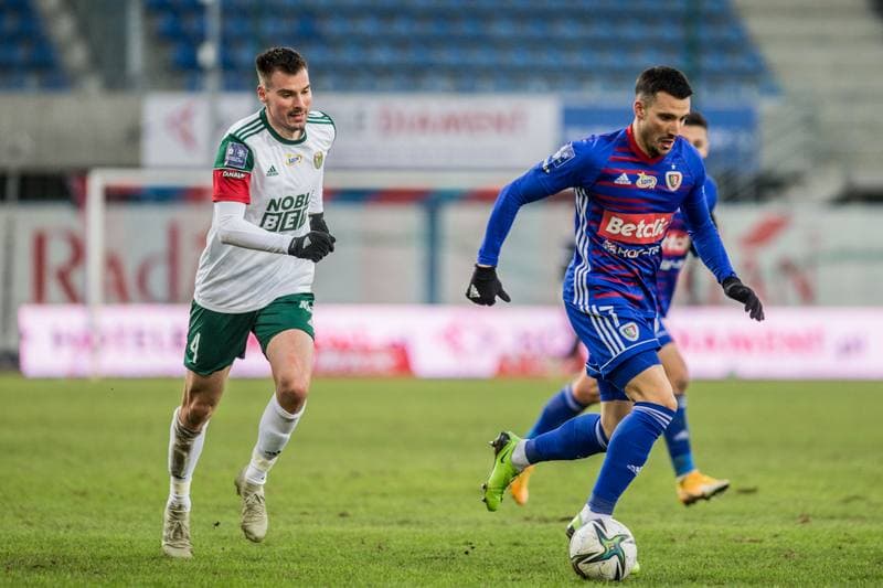 Football. PKO BP Ekstraklasa. Piast Gliwice - Slask Wroclaw. 06.02.2021