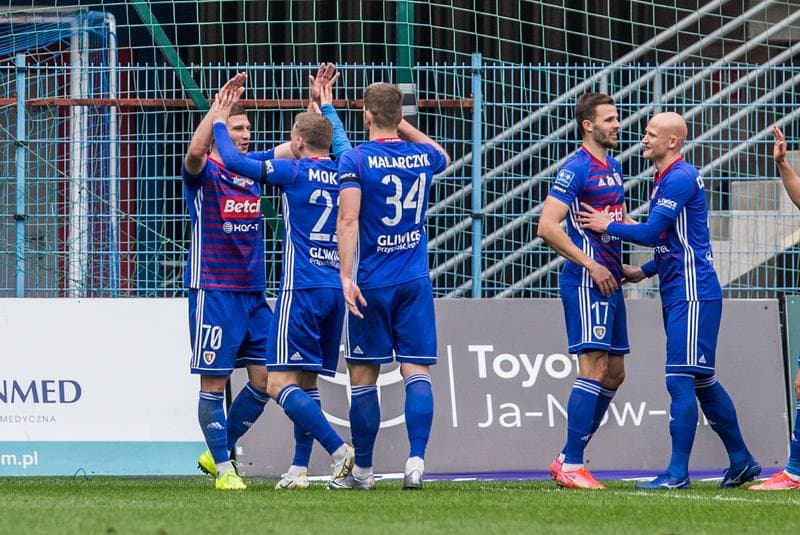 Football. PKO BP Ekstraklasa. Piast Gliwice - Podbeskidzie Bielsko-Biala. 03.05.2021