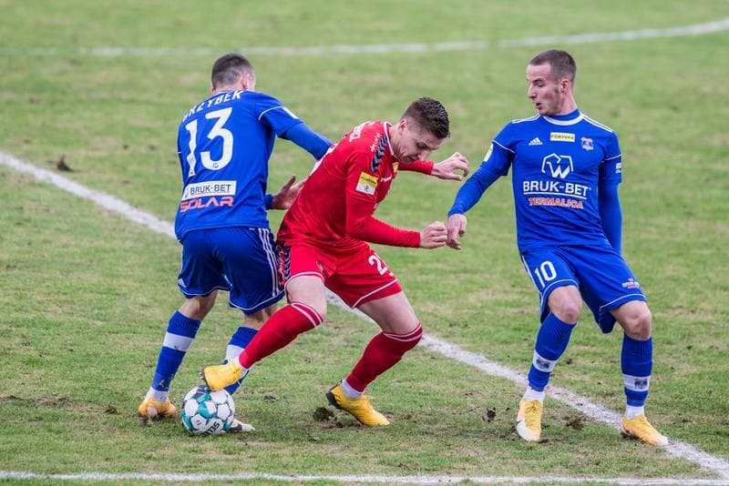 Football. Fortuna I Liga. Zaglebie Sosnowiec - Bruk-Bet Termalica Nieciecza. 27.02.2021