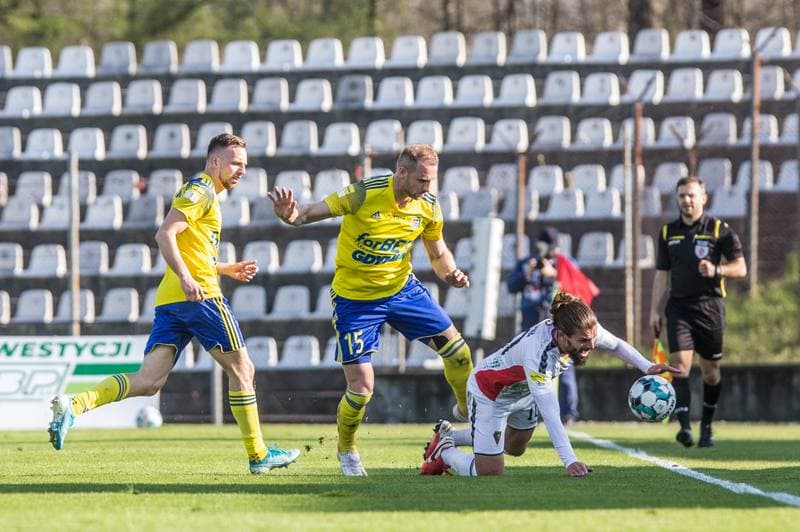 Football. Fortuna I Liga. Zaglebie Sosnowiec - Arka Gdynia. 28.04.2021