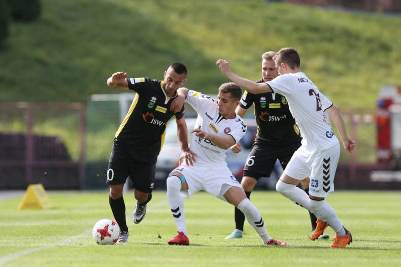 Football. Fortuna I Liga. GKS 1962 Jastrzebie - Garbarnia Krakow. 15.09.2018
