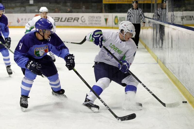 Ice Hockey. U20 World Championship Division I. Italy - Slovenia. 08.12.2018