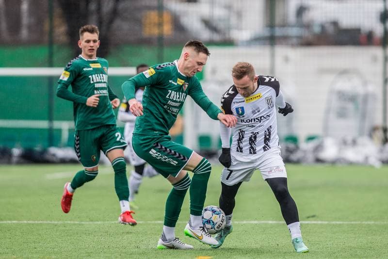 Football. Sparing. Zaglebie Sosnowiec - Sandecja Nowy Sacz. 28.01.2022