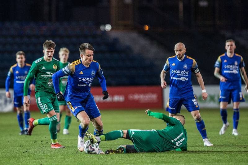 Football. III Liga. Ruch Chorzow - Foto-Higiena Gac. 13.03.2021