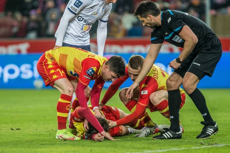 Football. PKO BP Ekstraklasa. Gornik Zabrze - Jagiellonia Bialystok. 14.02.2022