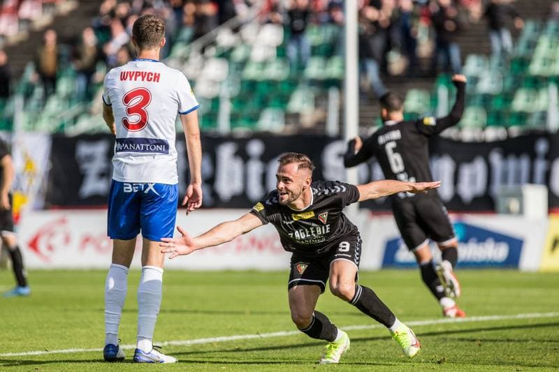 Football. Fortuna I Liga. Zaglebie Sosnowiec - Podbeskidzie Bielsko-Biala. 24.10.2021
