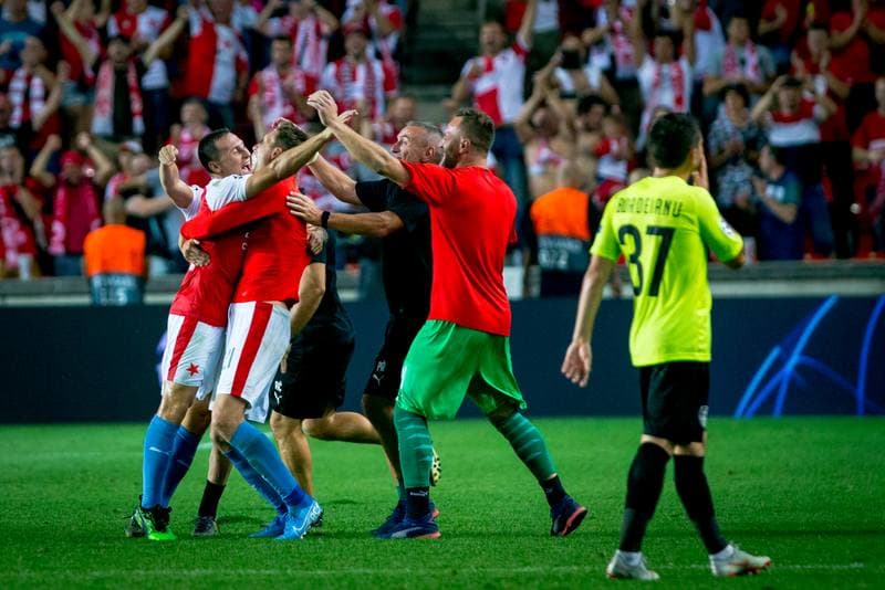 Football. UEFA Champions League. Slavia Prague - CFR Cluj. 28.08.2019