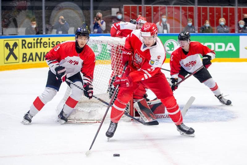 Ice Hockey. World Championship Division 1 Group B. Poland - Japan. 01.05.2022