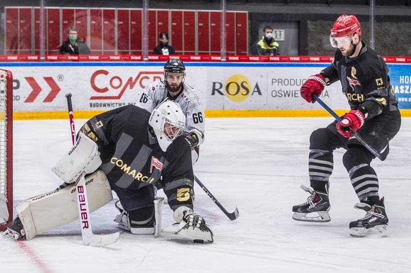 Ice Hockey. Polska Hokej Liga. GKS Tychy - Comarch Cracovia. 19.03.2021