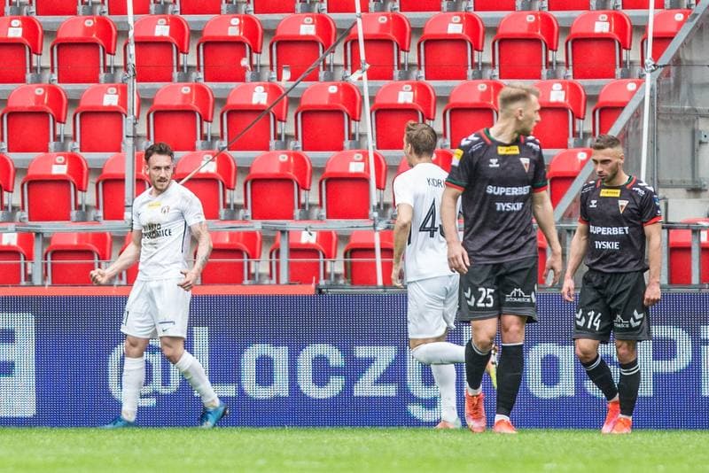 Football. Fortuna I Liga. GKS Tychy - Puszcza Niepolomice. 06.05.2022
